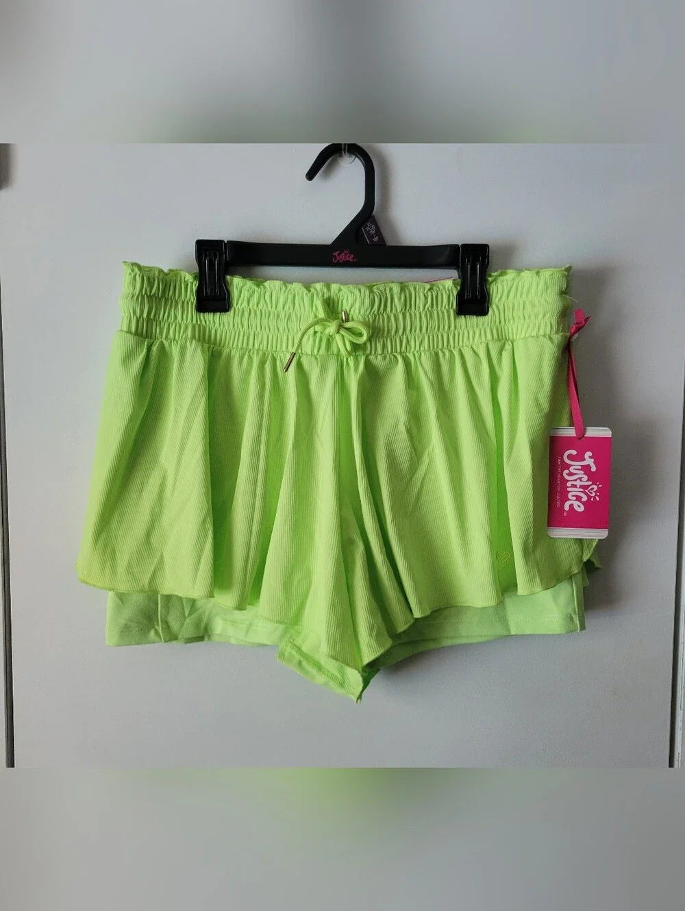 Justice Green Flutter Shorts